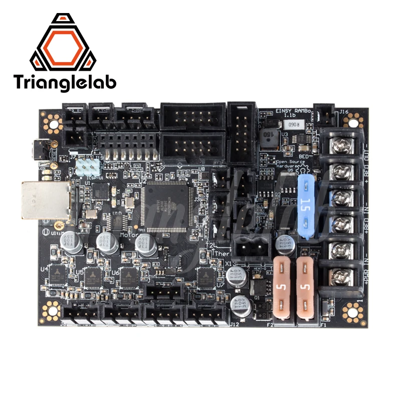 Материнская плата trianglelab Einsy Rambo 1.1b для 3D принтера Prusa i3 MK3 MK3S TMC2130 шаговые драйверы 4
