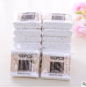 

100 шт./партия, мягкие палочки для косметики, 100 шт./упаковка