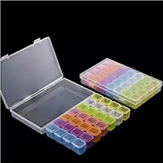  56/28 slots diamond painting accessories boxdiamond painting 5d holder storagebroderie diamantcase  - 33055366785