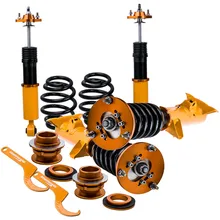 Coilovers for BMW 3 Series E36 M3 316 318 320 323 325 328 Coilover Struts Sedan Coupe Shocks Absorber Suspension Damepr Force non adjustable damper force coilovers for honda civic ek 1996 2000 suspension struts absorber shocks coilover spring kit car