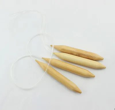 

Bamboo Circular Sweater Needle For Loopy Mango Korea Hot Hats Carbonized Needles Circular Knitting Crafts Tools 20mm