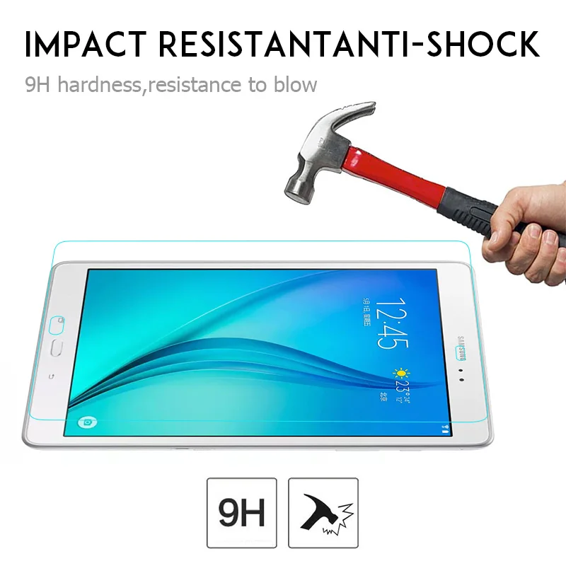 imágenes para Vidrio templado para el samsung galaxy tab a t550 t551 t555 9.7 "Clear Protector de pantalla Film Protector de Pantalla Cubierta de la Película Protectora imágenes para Vidrio templado para el samsung galaxy tab a t550 t551 t555 9.7 "Clear Protector de pantalla Film Protector de Pantalla Cubierta de la Película Protectora
