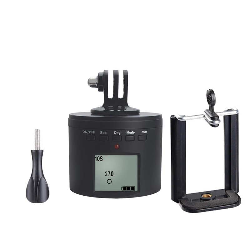 

Electric tripod adapter Multifunction Turntable Mount For Gopro Hero 7 Osmo Action For iphone Digital camera 360 Multi-Camera