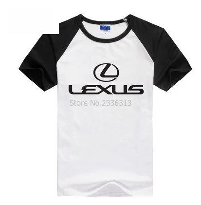 

car logo print short-sleeved Lexus T-shirt men and women summer car 4S shop work clothes T shirt