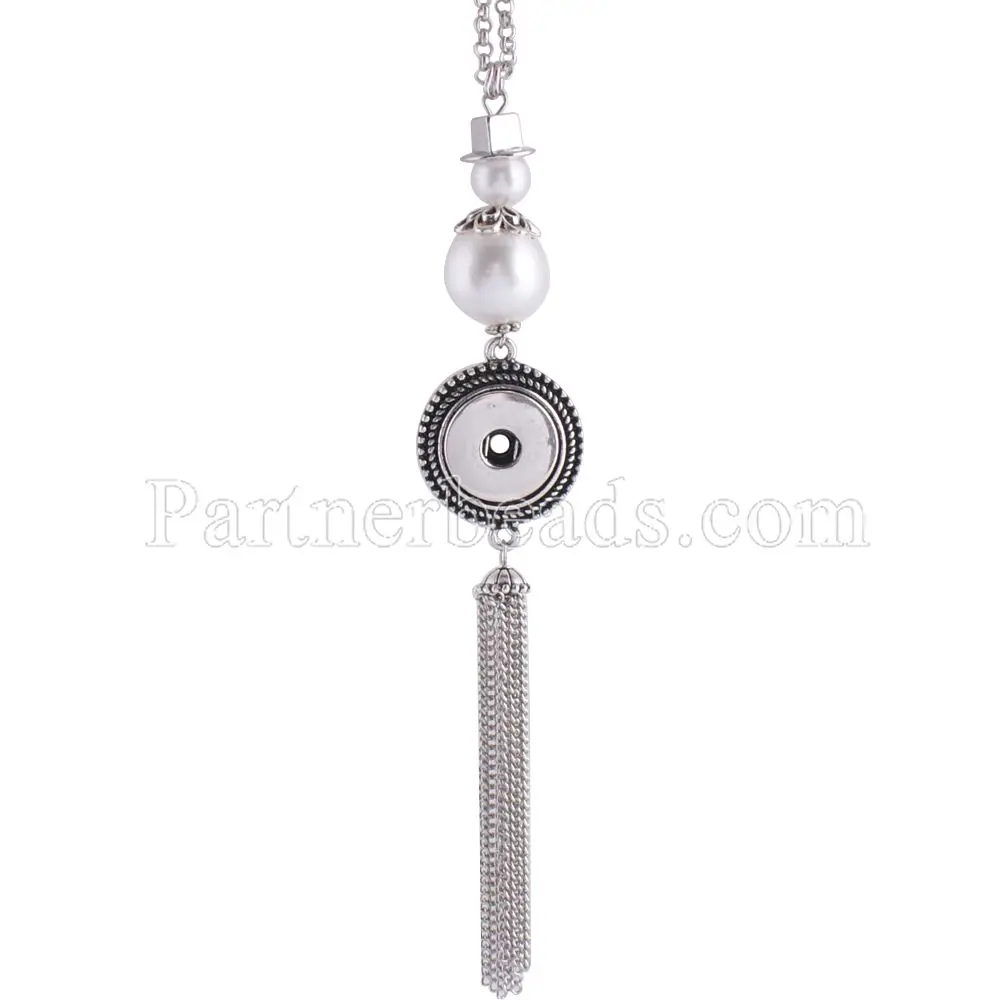 

NEW Elegant Rhinestone round Snap necklace fit DIY 18MM ginger snap buttons jewlery Free Shipping KC0976