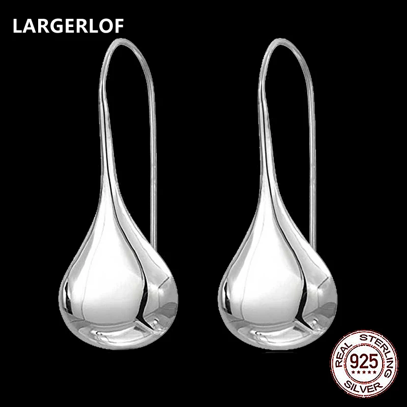 Женские серебряные серьги LARGERLOF ювелирные изделия из серебра 925 пробы украшения