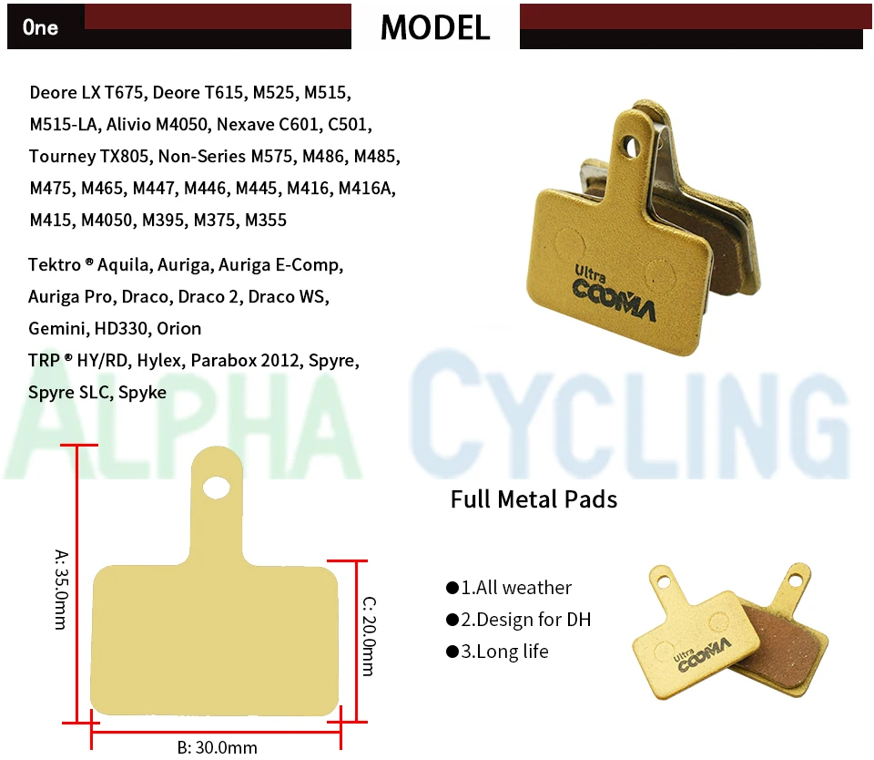 Велосипедные дисковые Тормозные колодки для shimanot200, M355/M375/M395/M375/M395/M486/M485/M475/M416/M446 тормоза, fit B01S колодки, 4 пары золото