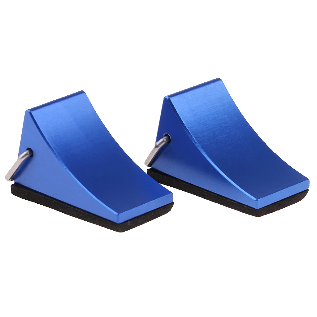 4pcs RC 1/10 Scale Car Truck Accessories Metal WHEEL CHOCKS Tire Stop Wedge