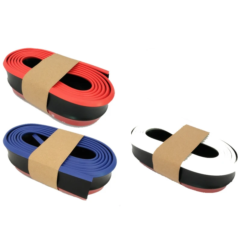 

1pcs Car Sticker Body Kit Spoiler Bumpers Rubber 2.5m Car Protector Front Bumper Lip Splitter Double color Car Styling