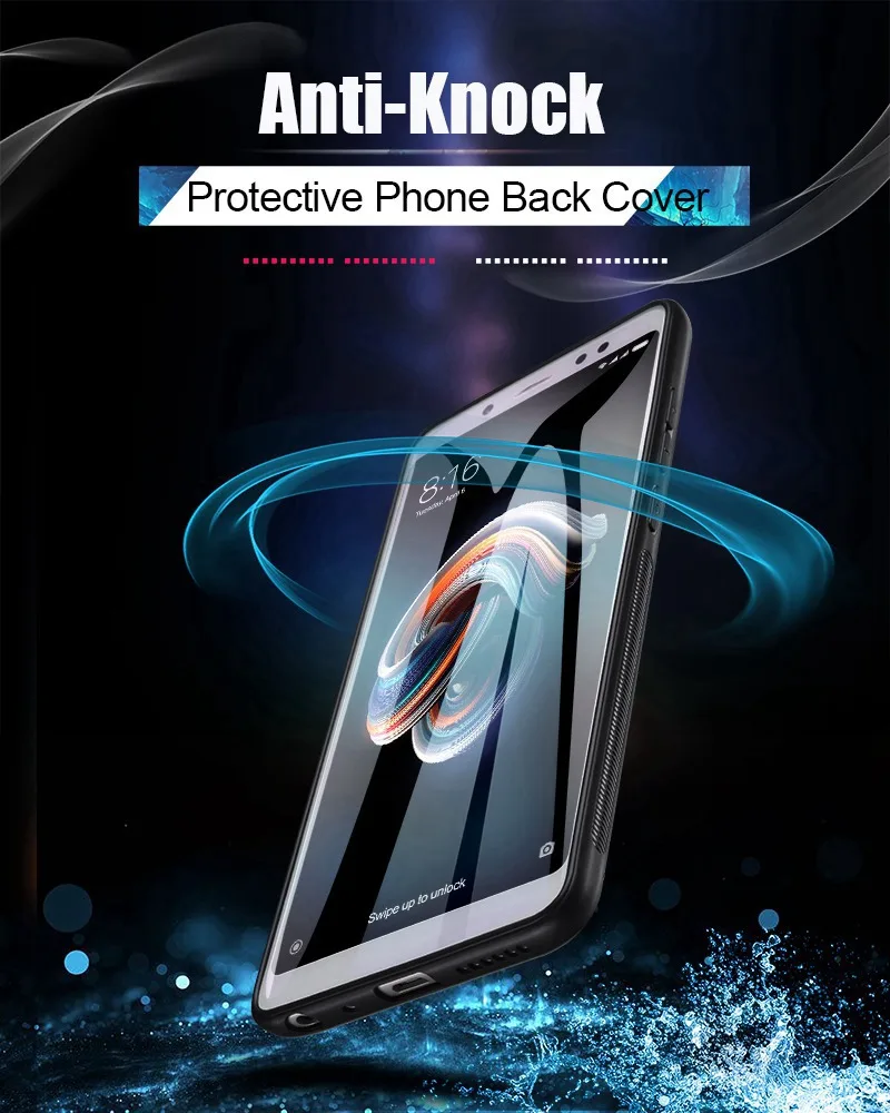 Tempered Glass Case For Xiaomi Redmi Note 5 Pro Case 360 HD 5 Plus 4X 5X Silicone Case Redmi Note 4X Cover Case For Xiaomi Mi A1 (3)