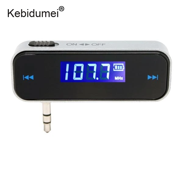 Автомобильный беспроводной FM передатчик Kebidumei Mini 3 5 мм с ЖК дисплеем|audio fm