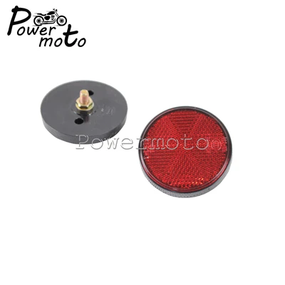 reflectores de lamina reflectiva redondos para motocicleta reflectores decorativos de 5 8 cm color rojo ambar y blanco para ciclomotor camion