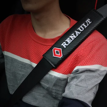 

2X Car Styling Seat Belt Shoulder Cover Pads For Renault Megane 3 2 Euro Fluence Kangoo Express Koleos Laguna Logan Clio Duster