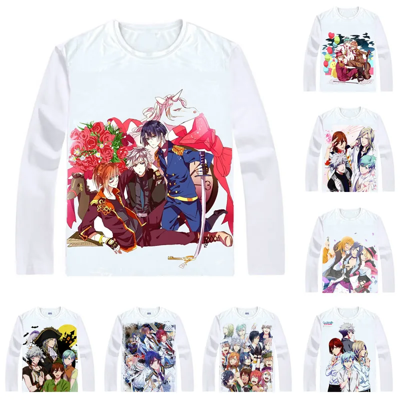 Футболки Uta no Prince sama футболки с длинным рукавом в разных стилях рубашки принцами