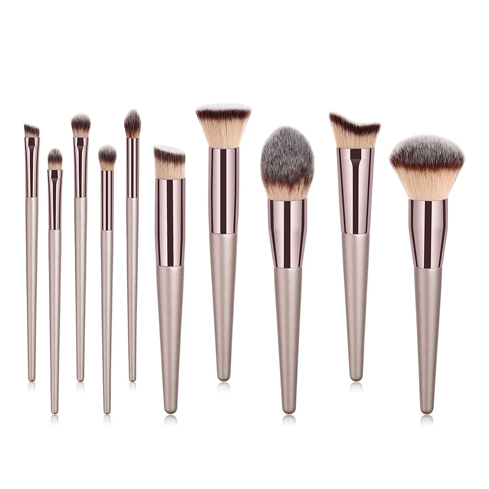 10Pcs Makeup Brushes Set Eye Shadow Concealer Eyebrow Brush Foundation