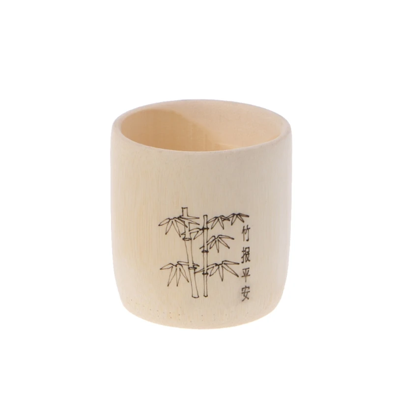 Bamboo Wooden Drinking Cup Coffee Tea Mug Breakfast Beer Milk Wine Glass