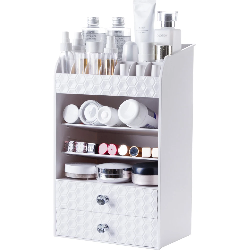 Drawer type cosmetics storage rack desktop lipstick rack multi layer