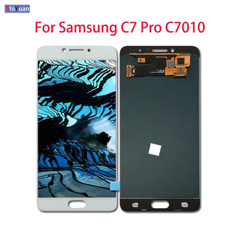 

5.7" Inch OLED LCD for Samsung Galaxy C7 Pro C7010 LCD Display Touch Screen Digitizer Assembly Adjust Replacement with Tools