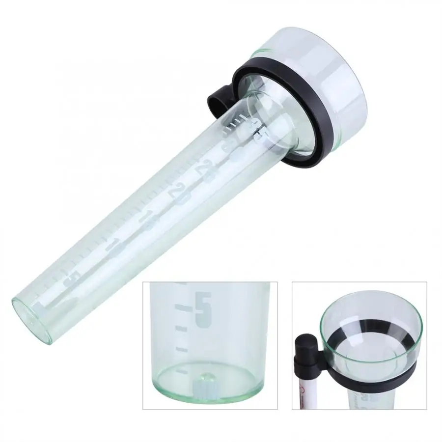 

35mm 24.5cm / 9.65inch Plastic Rain Gauge Tube Accurate Measurement for Garden Outdoor Yard Capacity for Garden Field Yard