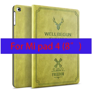 Green-MiPad4 Чехол для Xiao mi pad 4 защитный чехол анти-осень 8 дюймов флип-чехол mi pad 4 Plus 10,1 дюймов защитный чехол - Цвет: Green-MiPad4