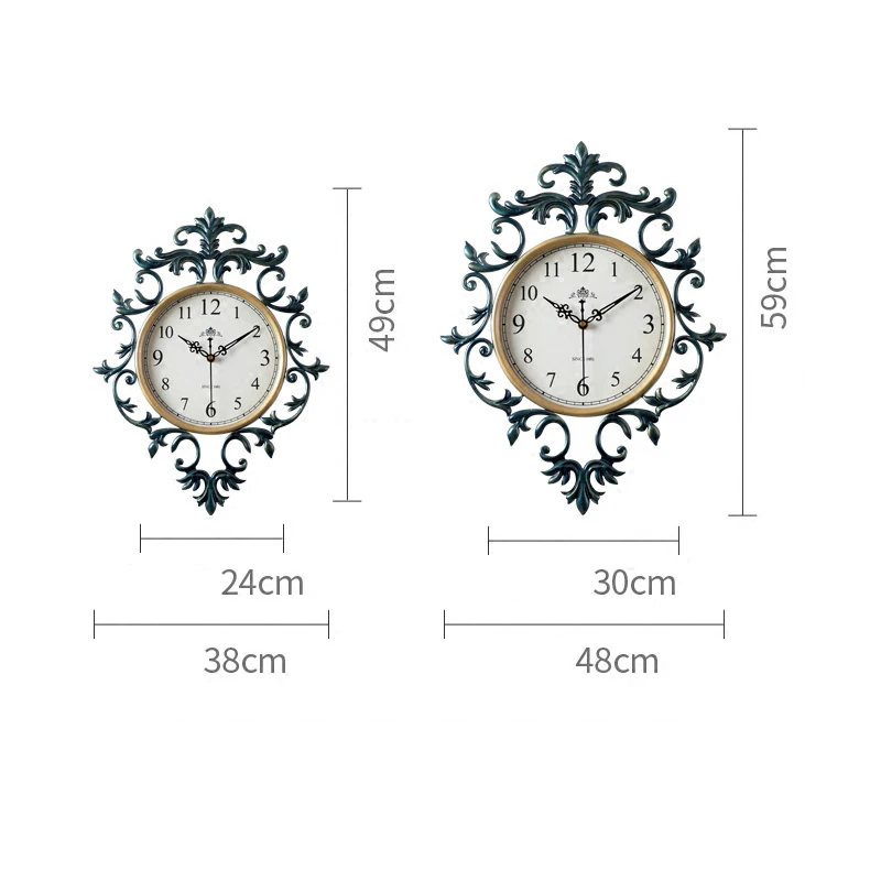 Американские кованые железные настенные часы Настенная роспись украшение гостиничная гостиная настенные часы кварцевые часы настенные подвески для самодеятельного творчества украшения