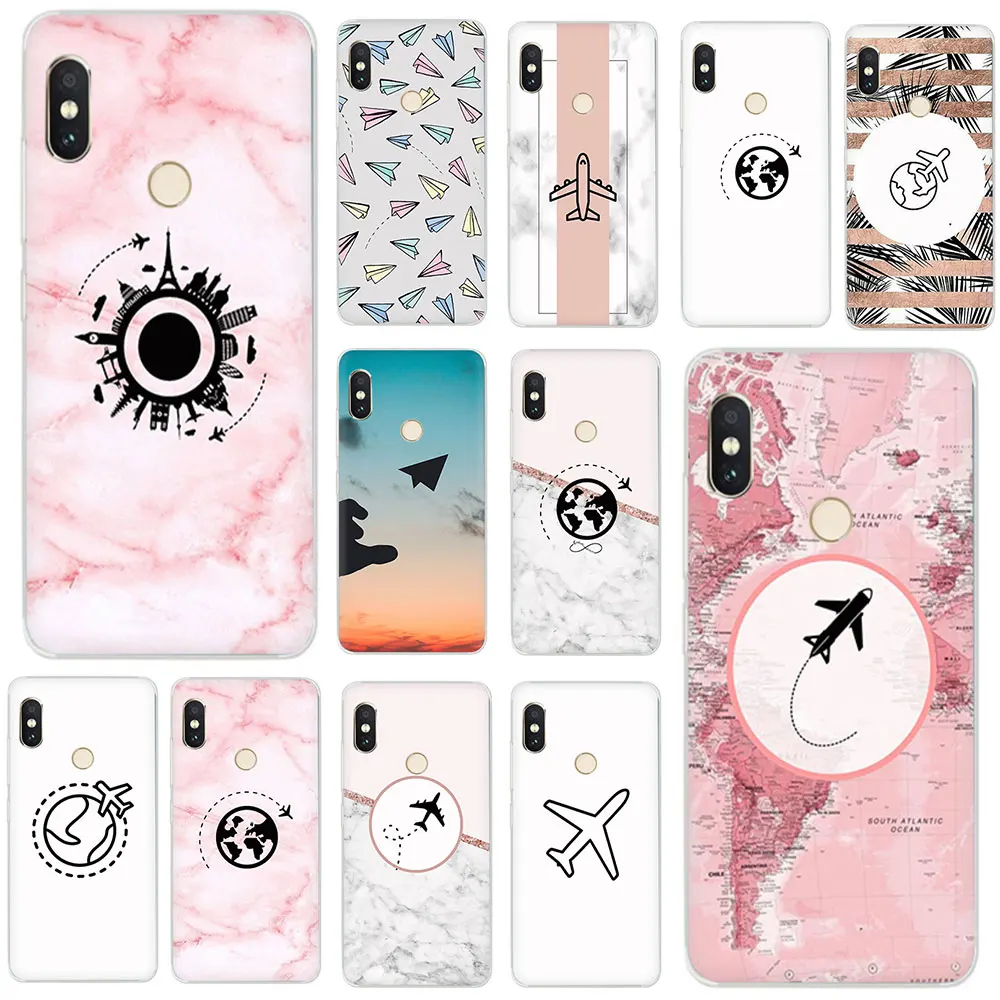

Travel the world paper plane aircraft Hard Phone Cover Case for Xiaomi Mi Mix 2S Max 3 F1 6 8 9 SE A2 Lite 6 A1 9T CC9e A3 pro