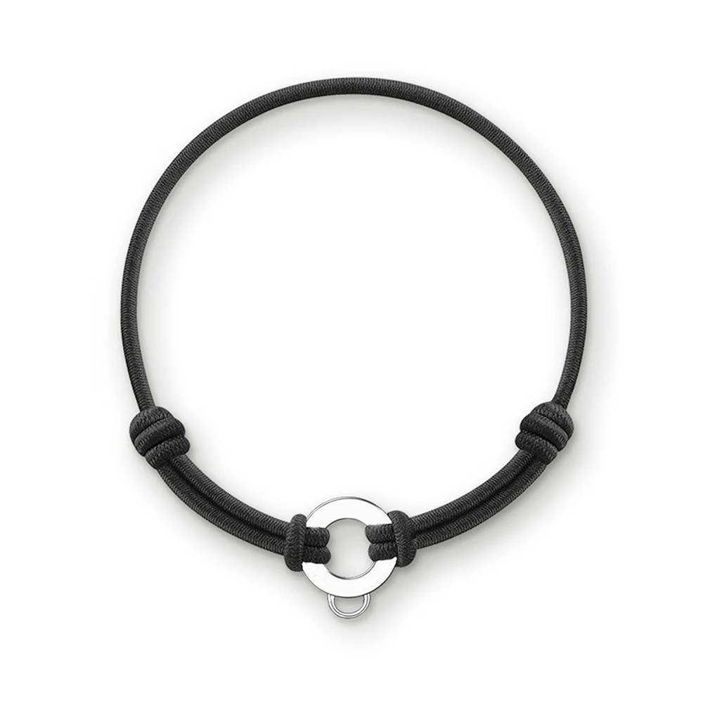 

Trendy Colorful Cotton Rubber Girls Bracelets Bangles Jewelry Adjustable Elastic Diy Charms Bracelets For Women Girls TBR007