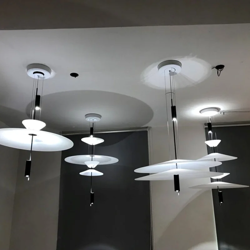  Modern Acrylic LED Pendant Light Shadow Dining Room Kitchen Light Designer Hanging Lamps Indoor Lig - 32942820347