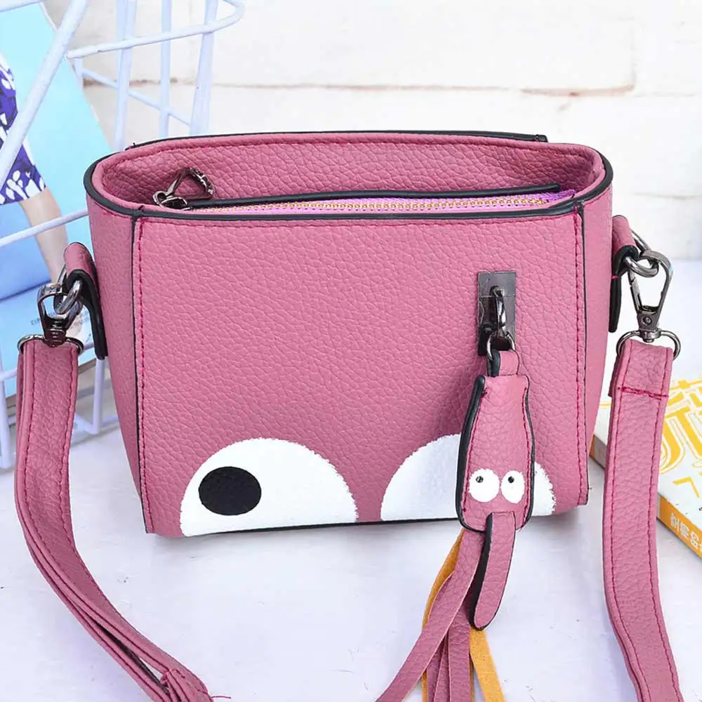 

Hot Sale 4 Colors Women Shoulder Bags High Quality PU Leather Messenger Bags Fashion Style Women Bag Cartoon Envelope Bag