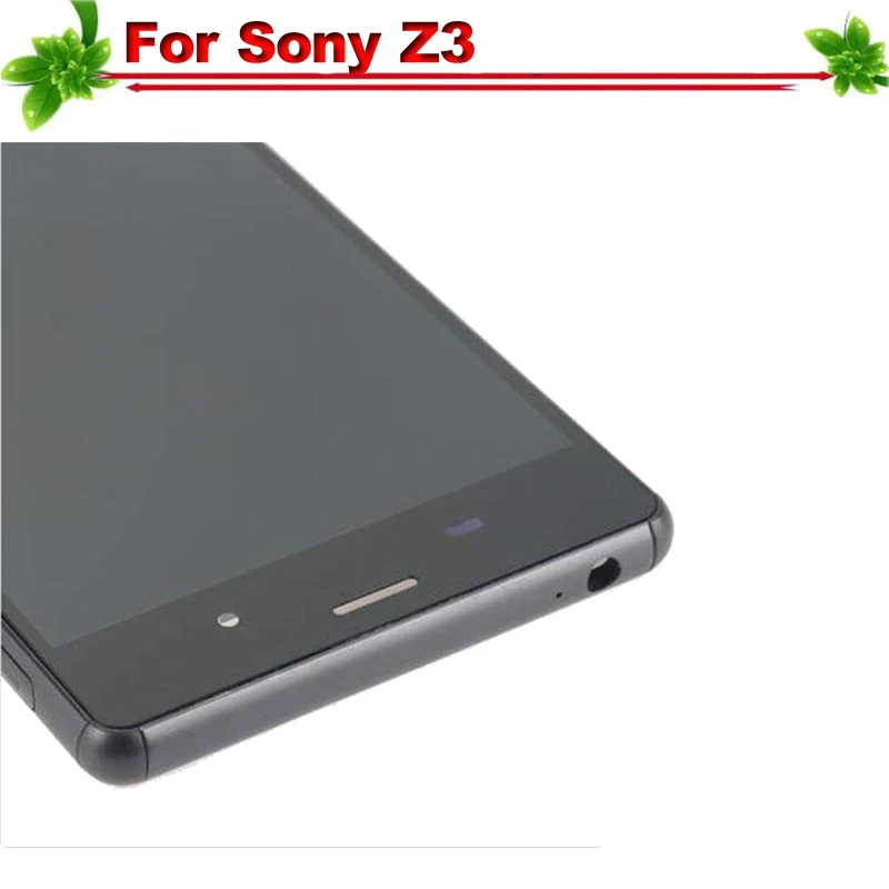 Для sony Xperia Z3 D6633 D6603 ЖК дисплей Дисплей с рамкой Сенсорный экран дигитайзер для