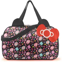 Дорожная сумка переносная Милый Котик мультяшная дорожная сумка Качественная ткань Оксфорд водонепроницаемая сумка на плечо модная дорожная сумка