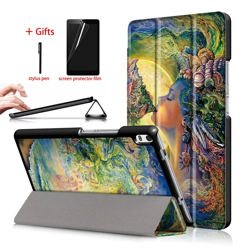Trifold PU чехол для Lenovo Tab 4 8 plus TB-8704F TB-8704N Тонкий Магнитный планшета lenovo tab | Компьютеры