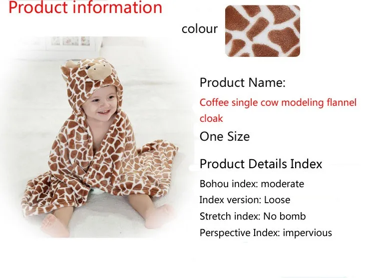 С капюшоном животных детское одеяло для новорожденных/baby полотенце/baby халат Плащ прекрасный мягкий спальный trq0005