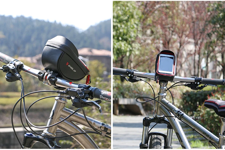 Руль Водонепроницаемый MTB дорожный велосипед Передняя сумка Велоспорт Топ труба рама руль сумка 6,0 дюймов велосипедная сумка сотовый телефон