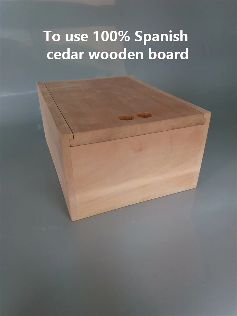 SIMU 50 Capacity Spanish cedar solid wood cigar box humidor & , no