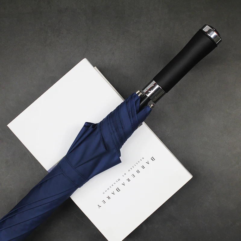 Parachase длинная ручка зонтика Для мужчин Для женщин Германии 500 T Водонепроницаемый плотной ткани гольф зонтик ветрозащитный 8ribs четкие зонтики - Цвет: Blue