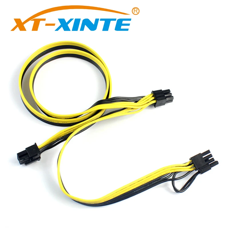 Modular PSU PCIe for Molex 6pin to 8pin Power Cable 6+2pin PCI Express Internal Splitter Ribbon Adapter Cable 18AWG for Mining