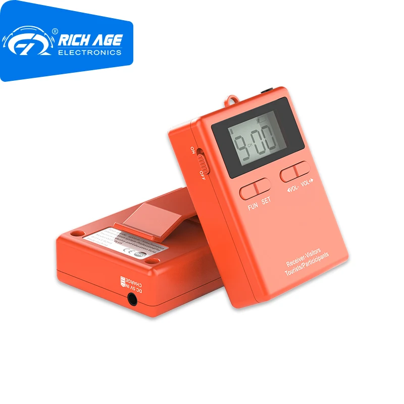 

RichiTek One Way Radio Tour Guide System Portable Audio Guide Equipment