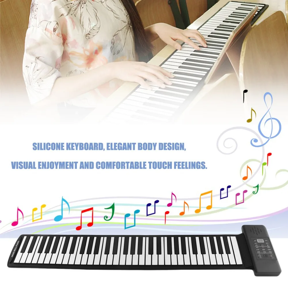 Горячая 61 клавиша 128 тонов Цифровая Клавиатура Пианино музыкальный электронный орган встроенный динамик электронное пианино водонепроницаемый подарок ребенку