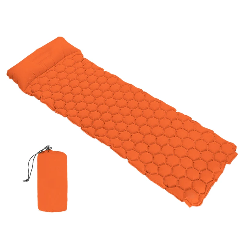 

Outdoor Camping Portable Inflatable Sleeping Mat Picnic Inflatable Cushion Camping Mat With Pillow Air Mattress Travel Waterpr
