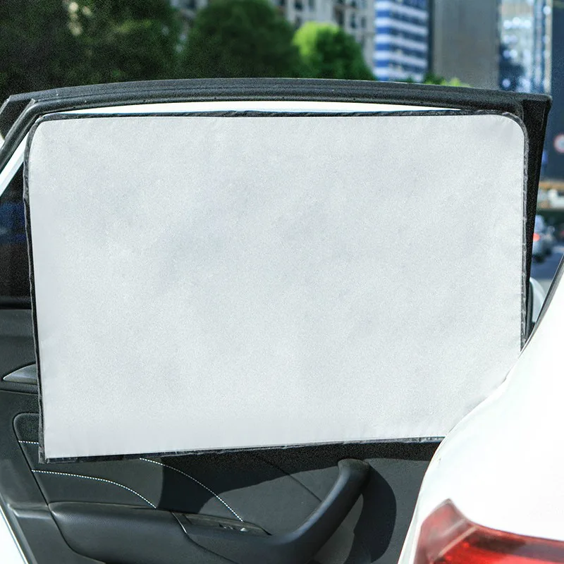 

1pc Magnetism Car Window Sunshade Curtain Silvering Foldable Summer Sun Protection Lightproof Insulation Mat
