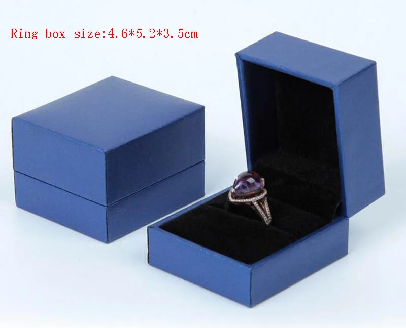 Коробка для ювелирных изделий 40 шт./лот голубое кольцо подвесной браслет, ожерелье упаковочная коробка ювелирные изделия Органайзер Подарочная коробка(Пользовательский логотип