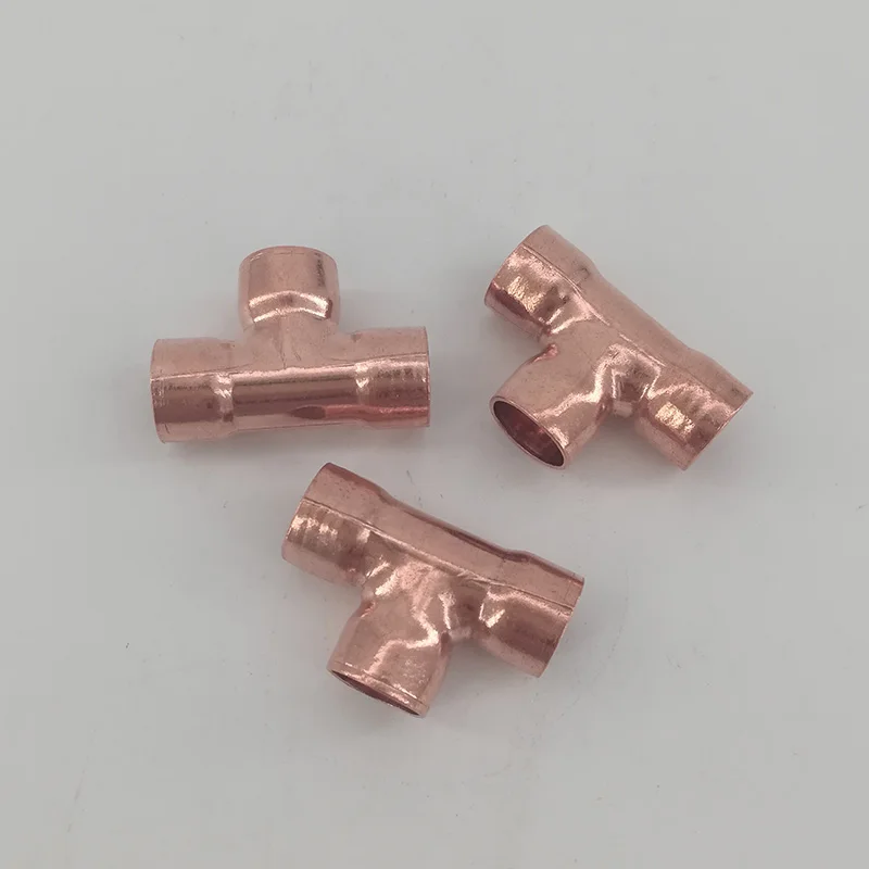 Recommended copper socket tee welding pipe flare T-shaped equal diameter red three air conditioning refrigeration | Обустройство дома