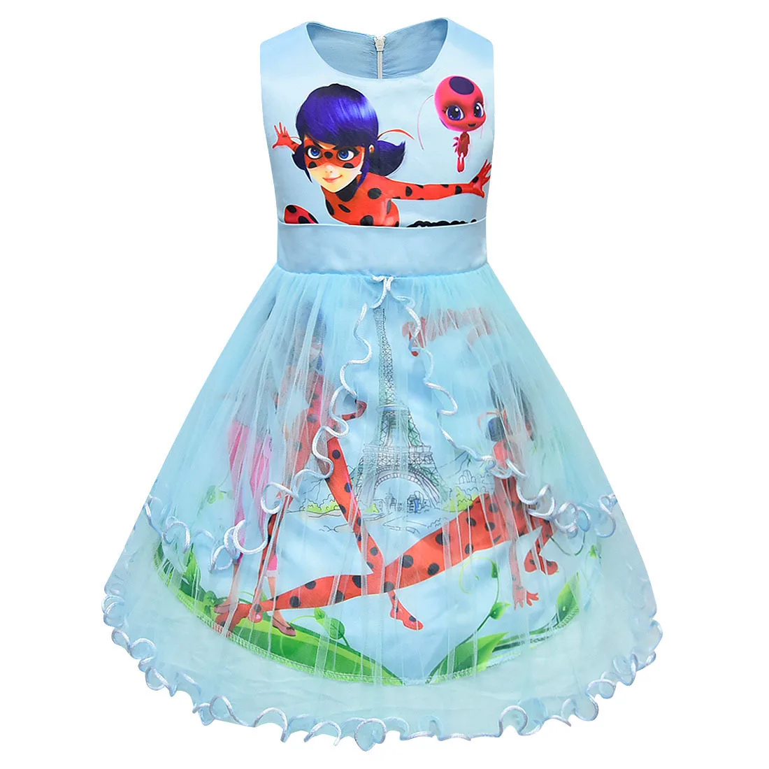 Hot-selling Miraculous Ladybug girls Dress Birthday Party sleeveless girl mesh Princess dresses Summer Casual Children Costume Hot-selling Miraculous Ladybug girls Dress Birthday Party sleeveless girl mesh Princess dresses Summer Casual Children Costume