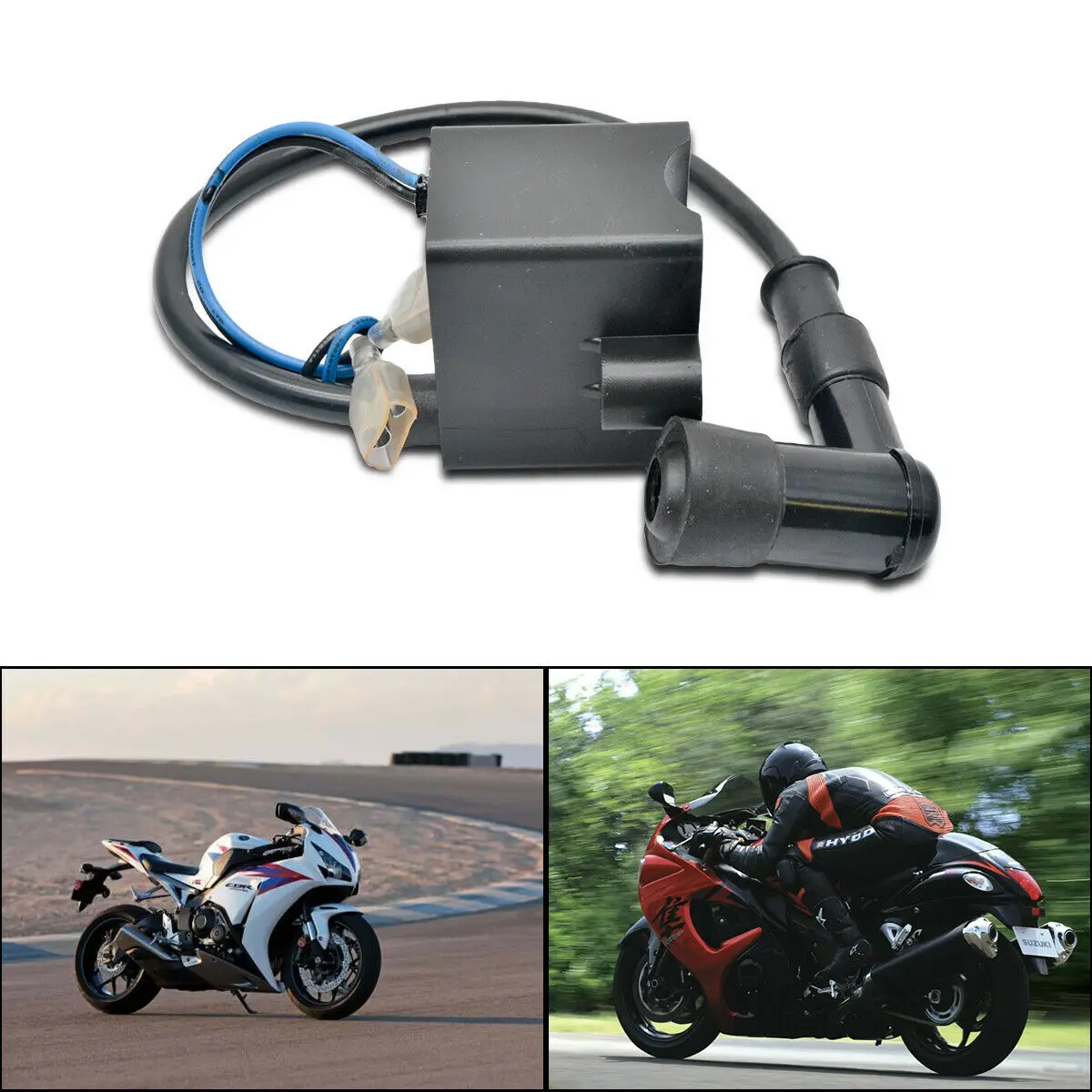 CDI катушка зажигания индуктора для моторизованного 49cc 60cc 80cc двигателя велосипеда свечи зажигания мотоцикла Ingition