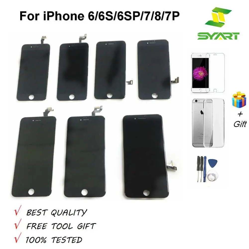 

SYART No Dead Pixel Grade AAA LCD Display Touch Screen Digitizer For iphone6S LCD Screen pantalla For iphone 6 6S 6SP 7 7P LCDs