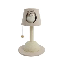 Форма лампы кошачий домик кошачий коврик деревянная Когтеточка кошачья башня дерево товары для домашних животных Когтеточка для когтеточки