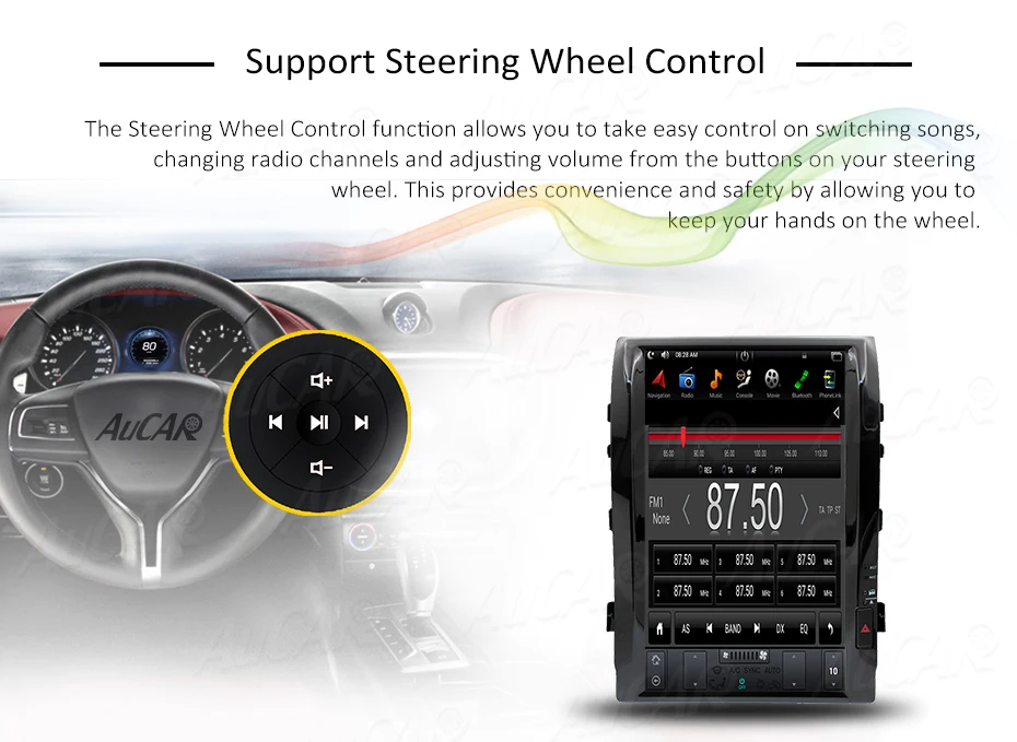 Top 2 DIN Android 8.1 Tesla 16" car radio for Toyota Land Cruiser 200 LC 200 2008 - 2015 1 DIN cassette player autoradio stereo HDMI 17