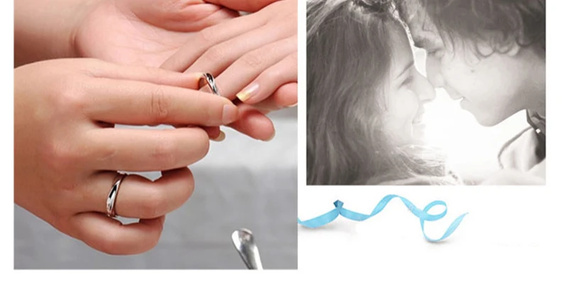 1 шт. кольцо для влюбленных 925 пробы серебряные кольца корейский стиль чистое серебро ювелирные изделия простые переплетенные любовь пара кольцо для мужчин женщин