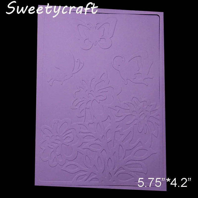 Flower Butterfly Embossing Folders